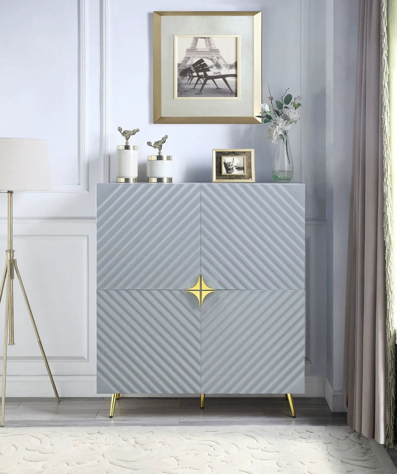 Gaines - High Gloss Accent Cabinet by Unique Piece Furniture