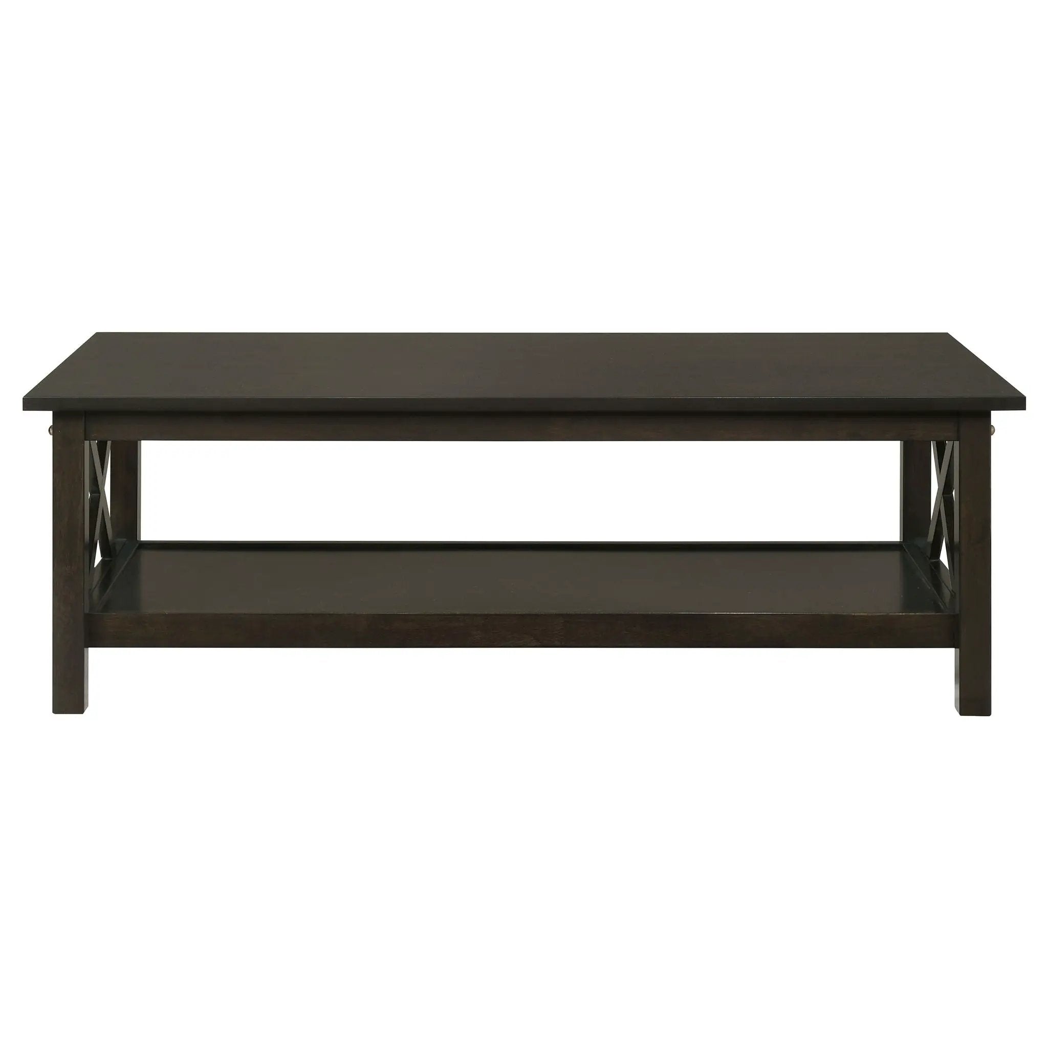 Rachelle 3-piece Rectangular Coffee Table Set Deep Merlot by Unique Piece Furniture
