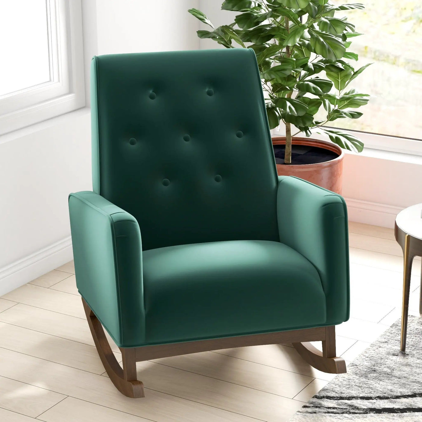 Demetrius - Solid Wood Rocking Chair by HouseOfZazla