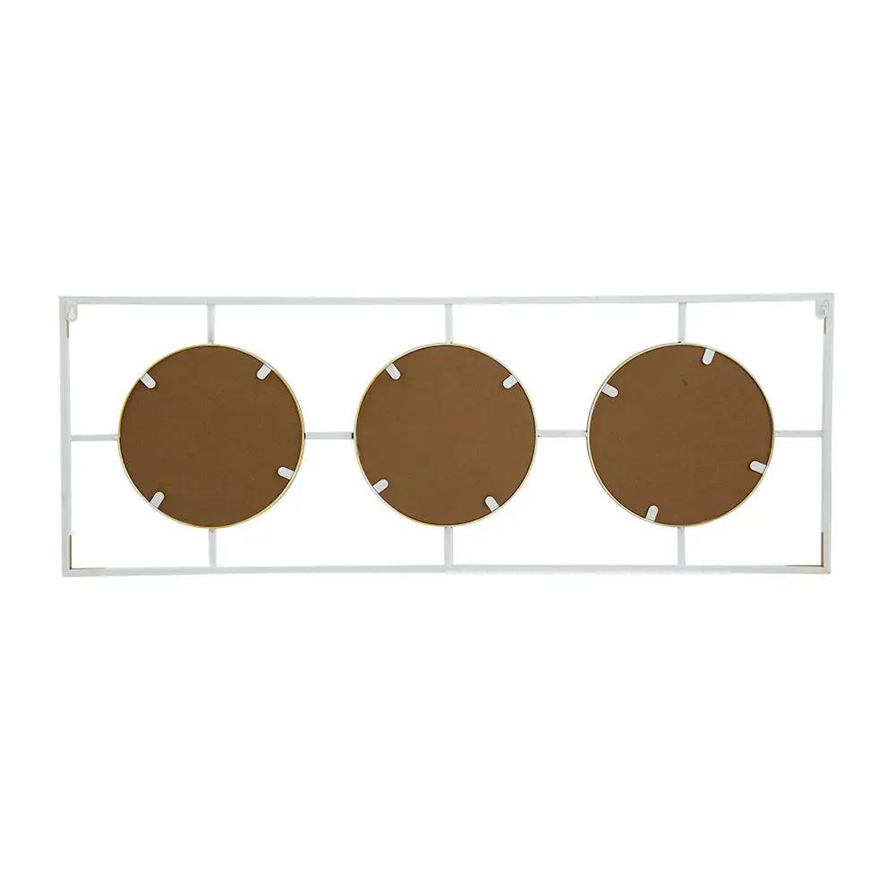 3 Mirror Piece Wall Mirror InRectangular Frame, Home Wall Decor For Bedroom Living Room