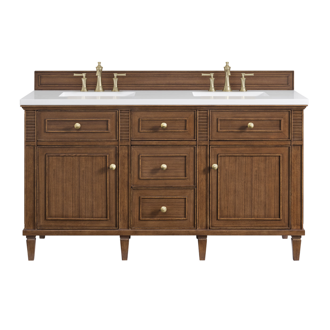 James Martin Lorelai 60" Double Bathroom Vanity, Mid-Century Walnut, view 37