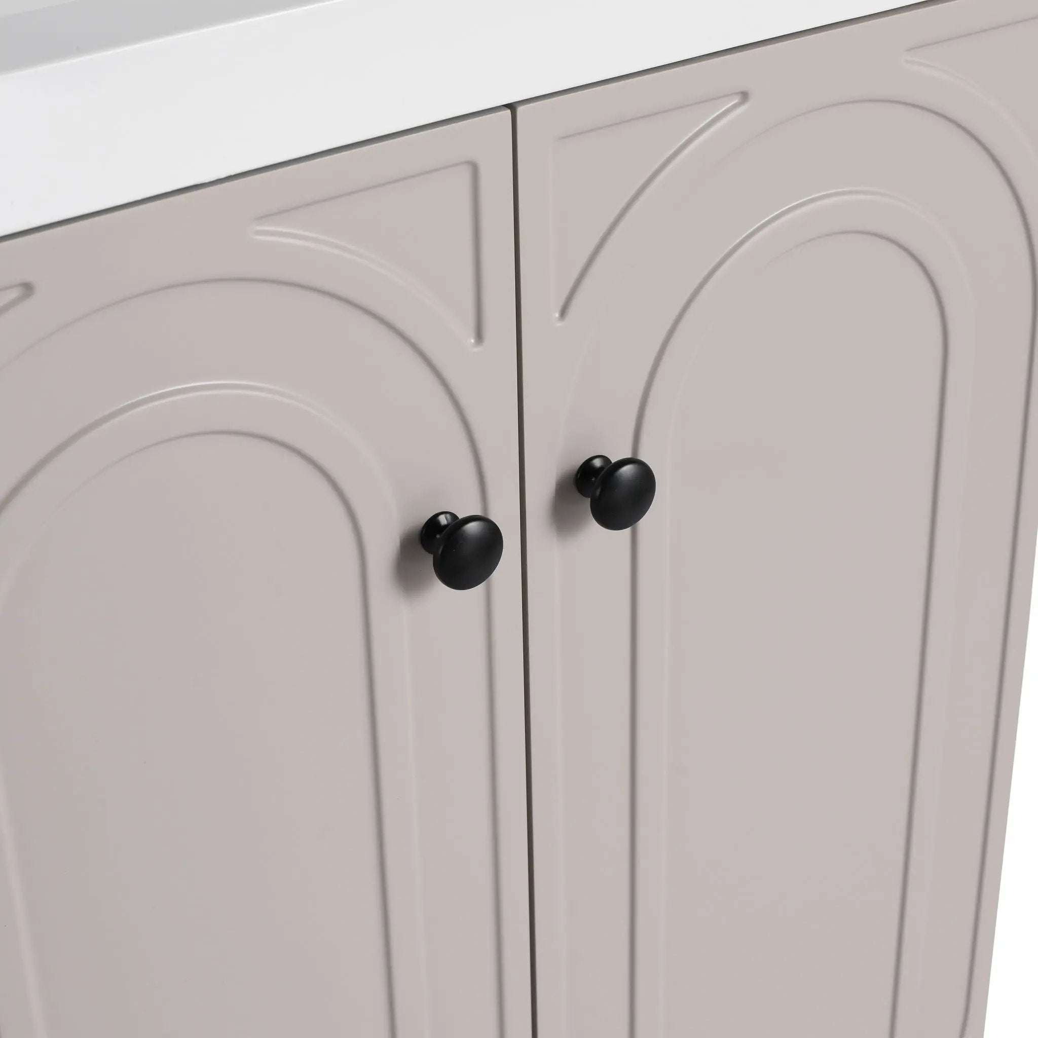 Modern Freestanding Bathroom Vanity With Soft Close Cabinet Doors by HouseOfZazla