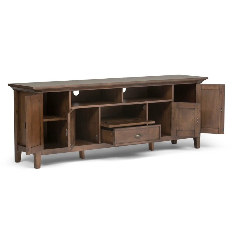 Redmond - TV Media Stand - Rustic Natural Aged Brown by HouseOfZazla