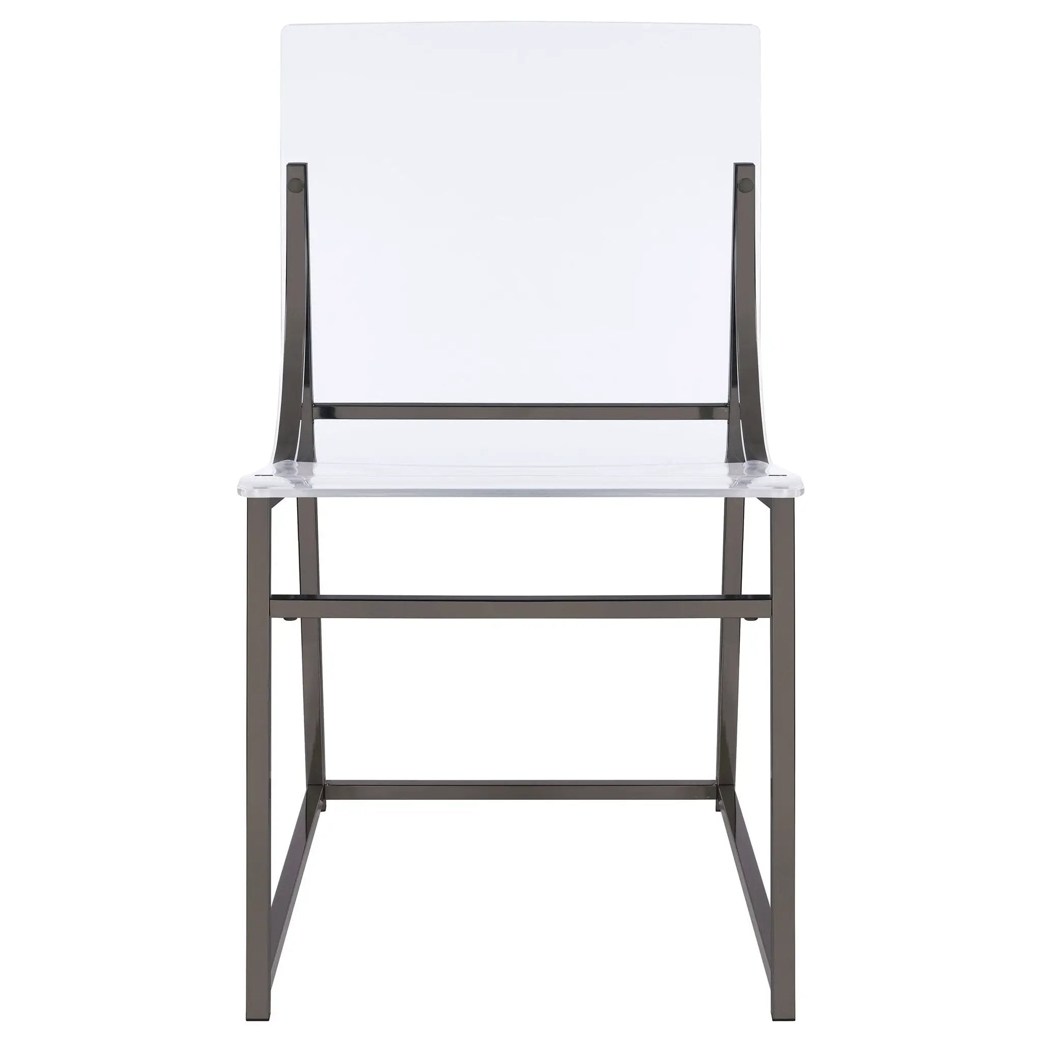 Jillian 5-piece Round Mirror Top Dining Set Black Nickel by Unique Piece Furniture