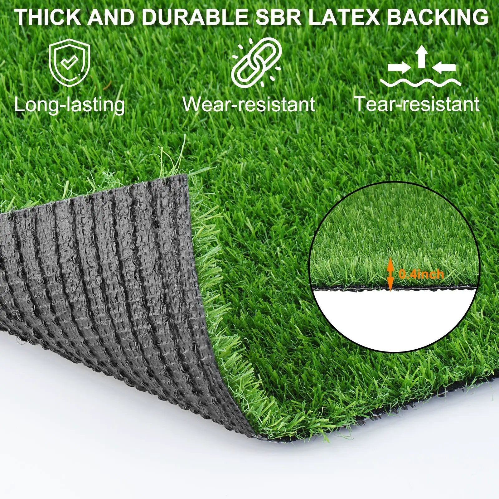 5FT x 10FT Outdoor Artificial Grass Runner Rug by HouseOfZazla