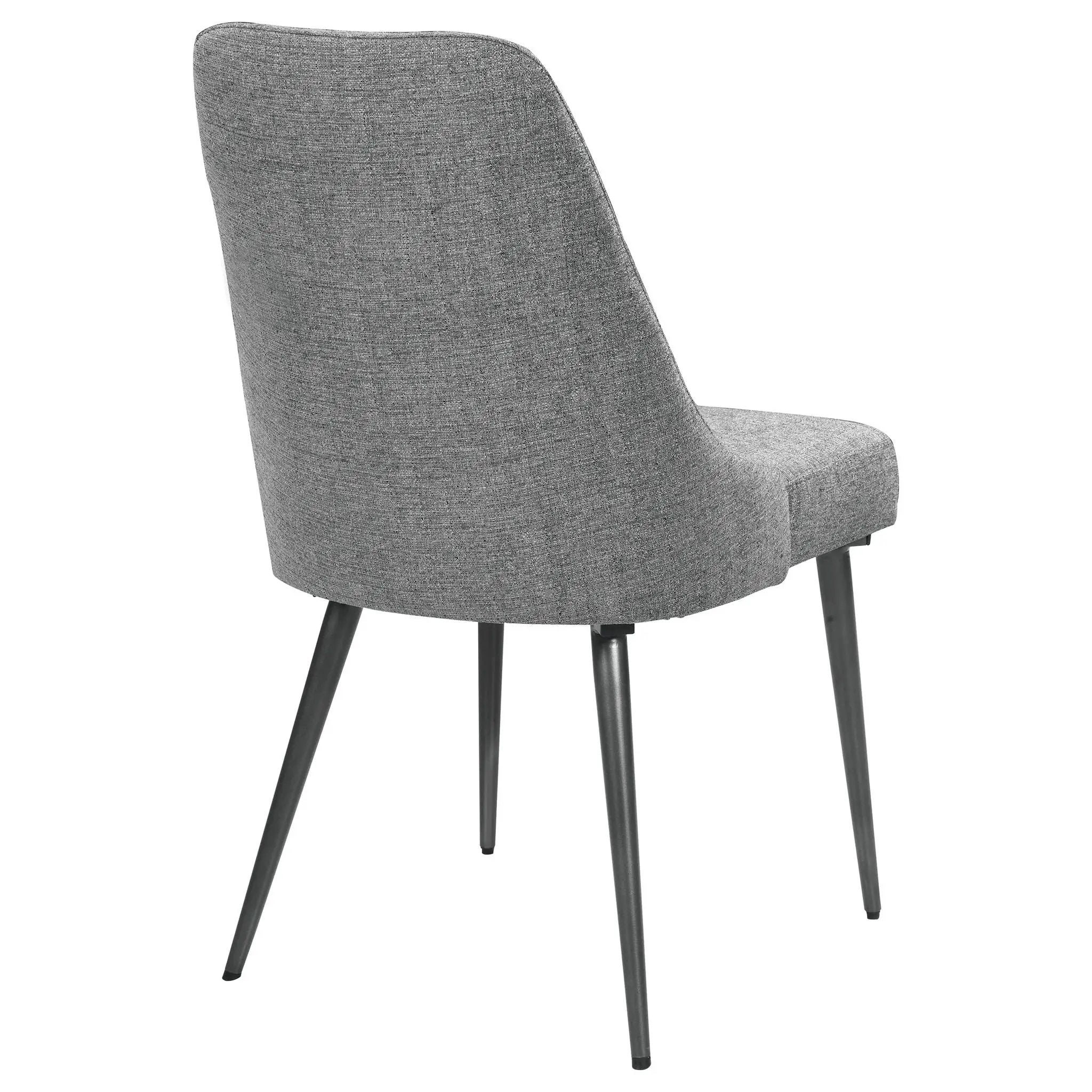 Side Chairs Upholstered With Tapered Legs (Set of 2) - Gray by HouseOfZazla