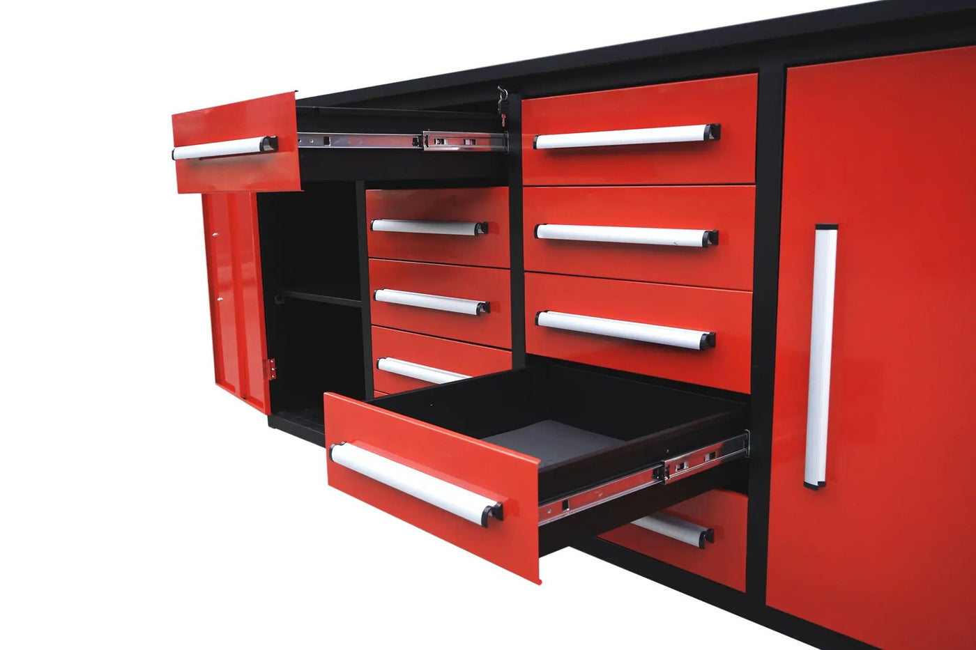 Storage Cabinets With Workbench (With 10 Drawers And 2 Cabinets) by HouseOfZazla
