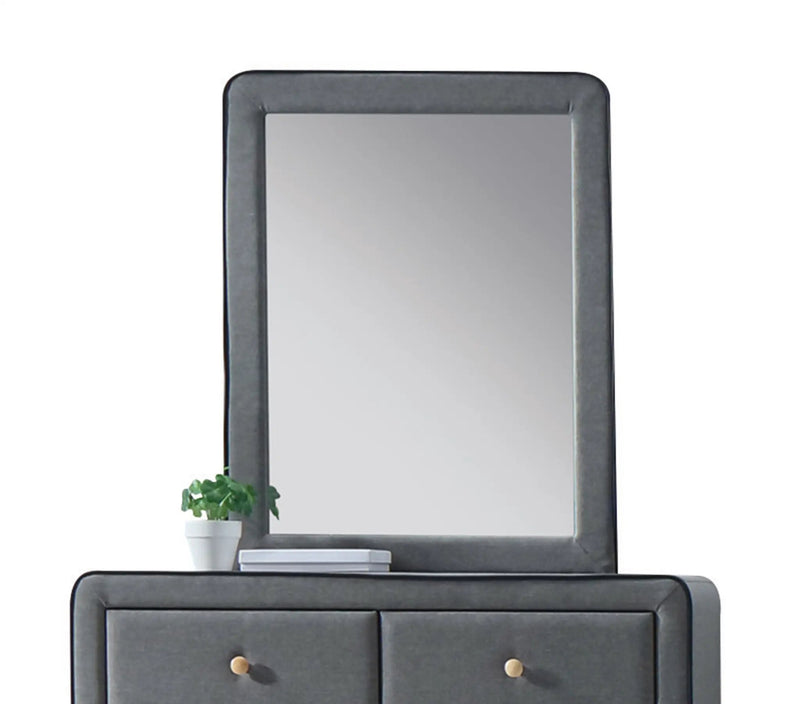 Valda - Mirror - Light Gray by Unique Piece Furniture