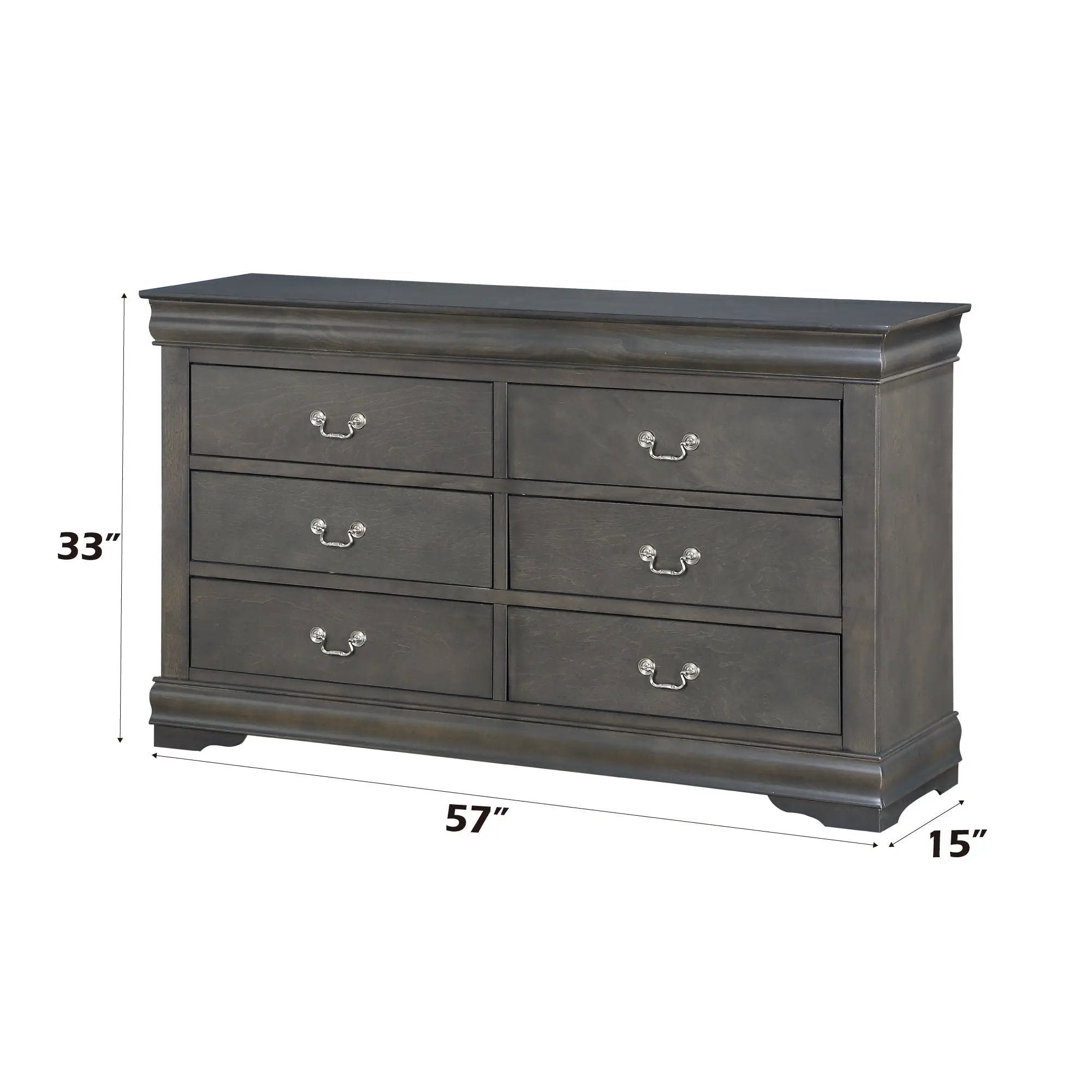 Louis Philippe - Bedroom Dresser, Sleek Design by Unique Piece Furniture