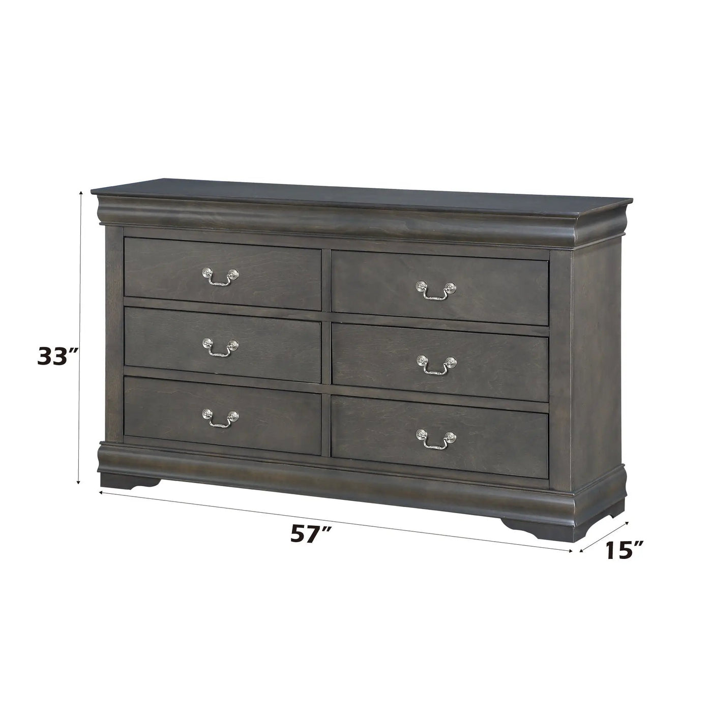 Louis Philippe - Bedroom Dresser, Sleek Design by HouseOfZazla
