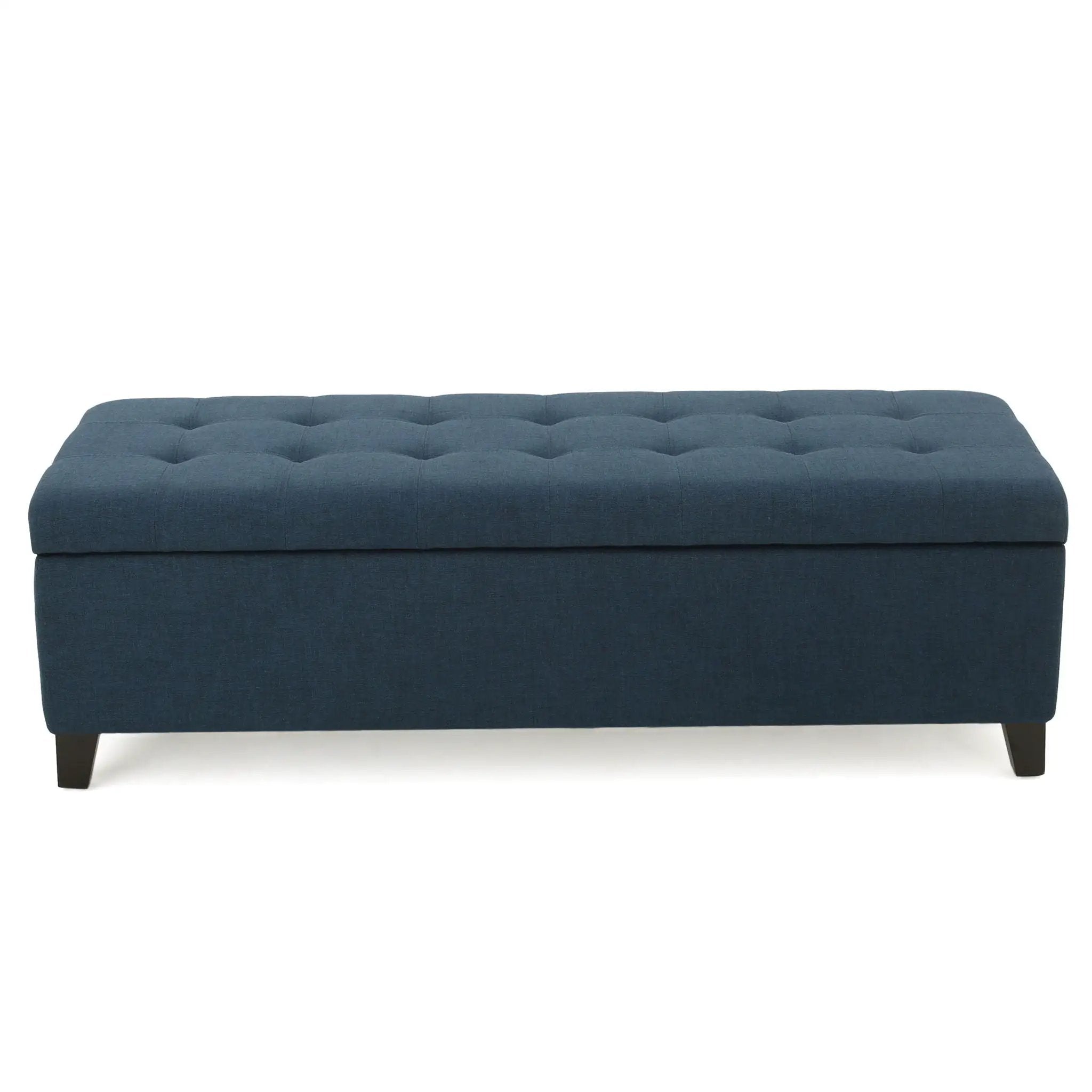 Upholstered Storage Ottoman Bench, Foot Rest For Bedroom by HouseOfZazla