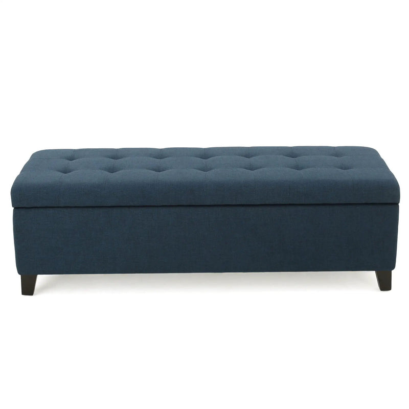 Upholstered Storage Ottoman Bench, Foot Rest For Bedroom by HouseOfZazla