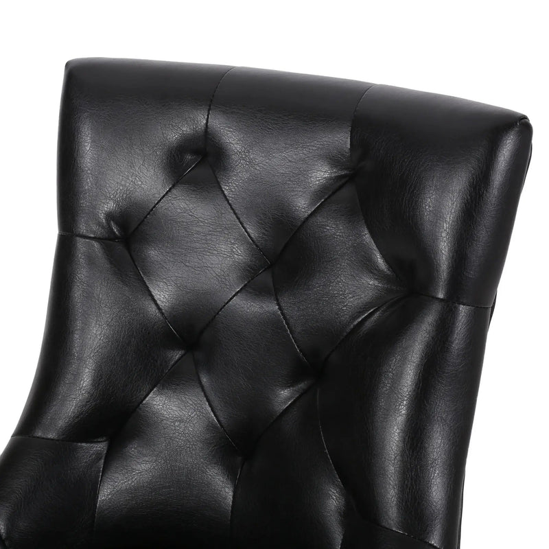 Cheney Contemporary Dining Chair Tufted Upholstery (Set of 2) by HouseOfZazla