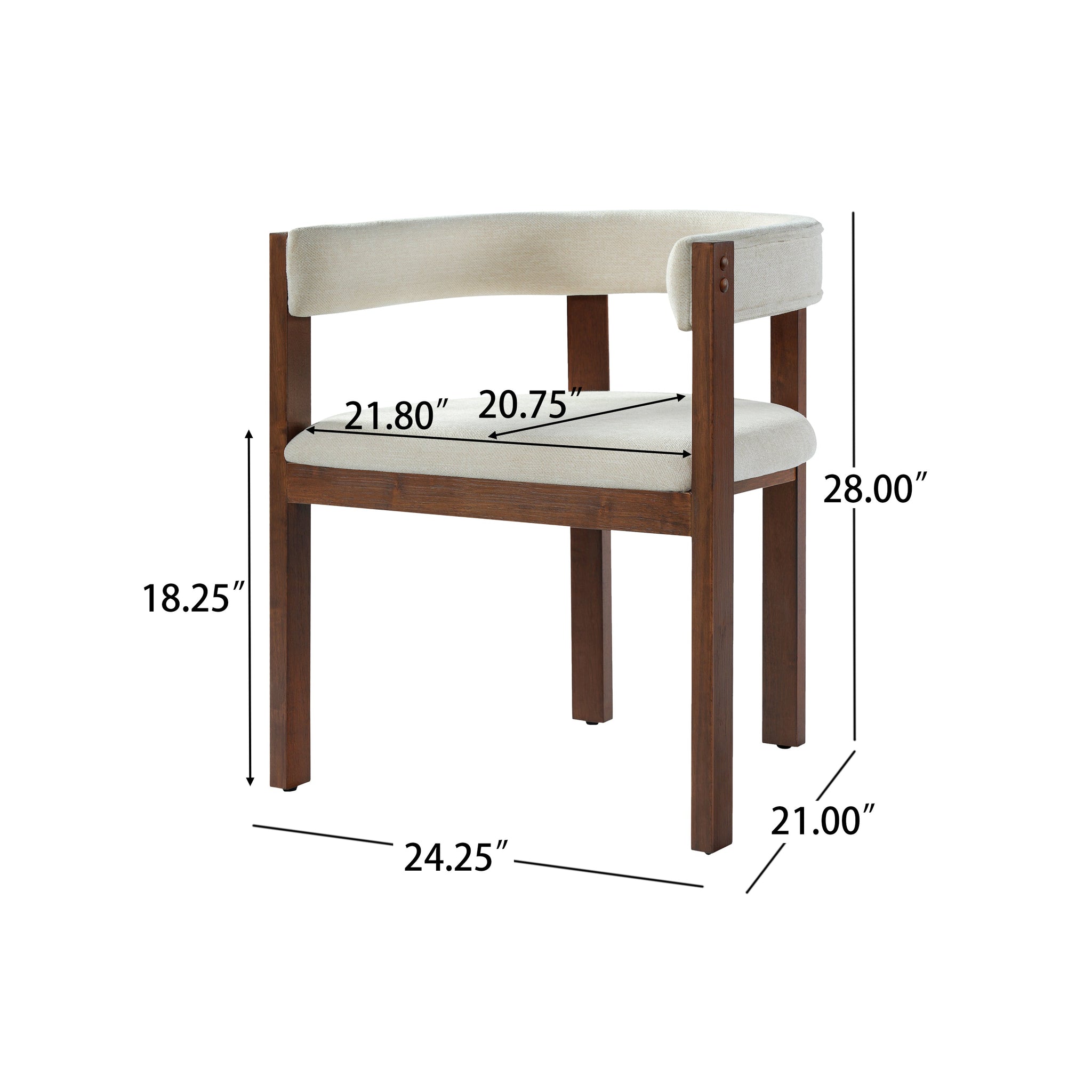 Dining Arm Chair Set of 2 by HouseOfZazla
