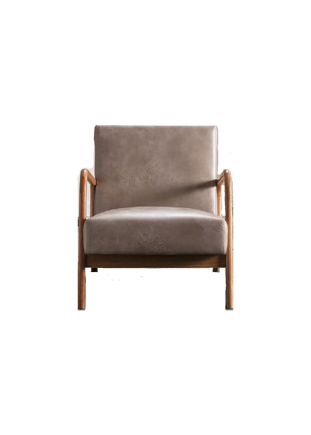Classic Mid-Century Modern Accent Chairs, Open Framed Armchair With Cushioning by HouseOfZazla