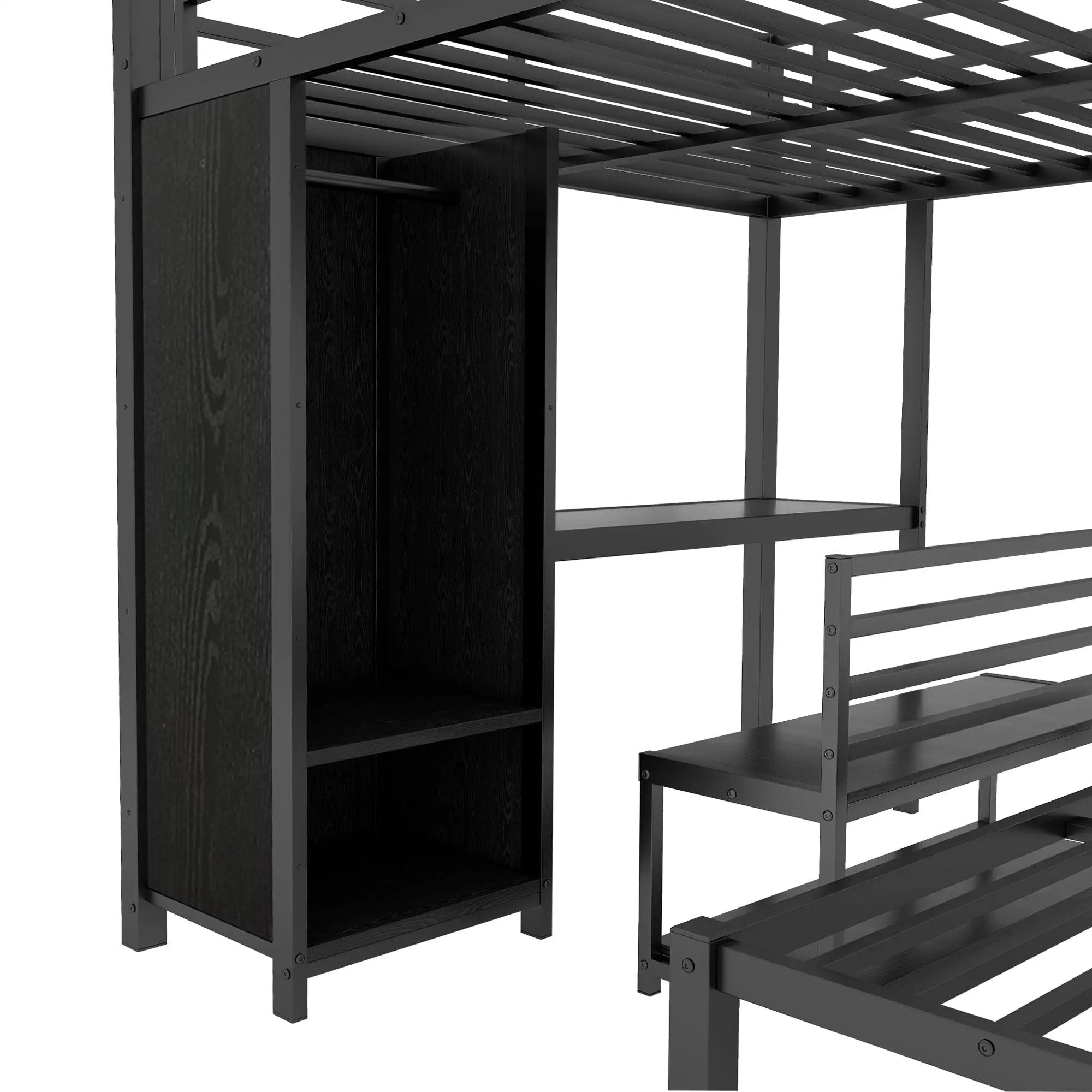 Queen Over Queen Size Bunk Bed Frame by HouseOfZazla