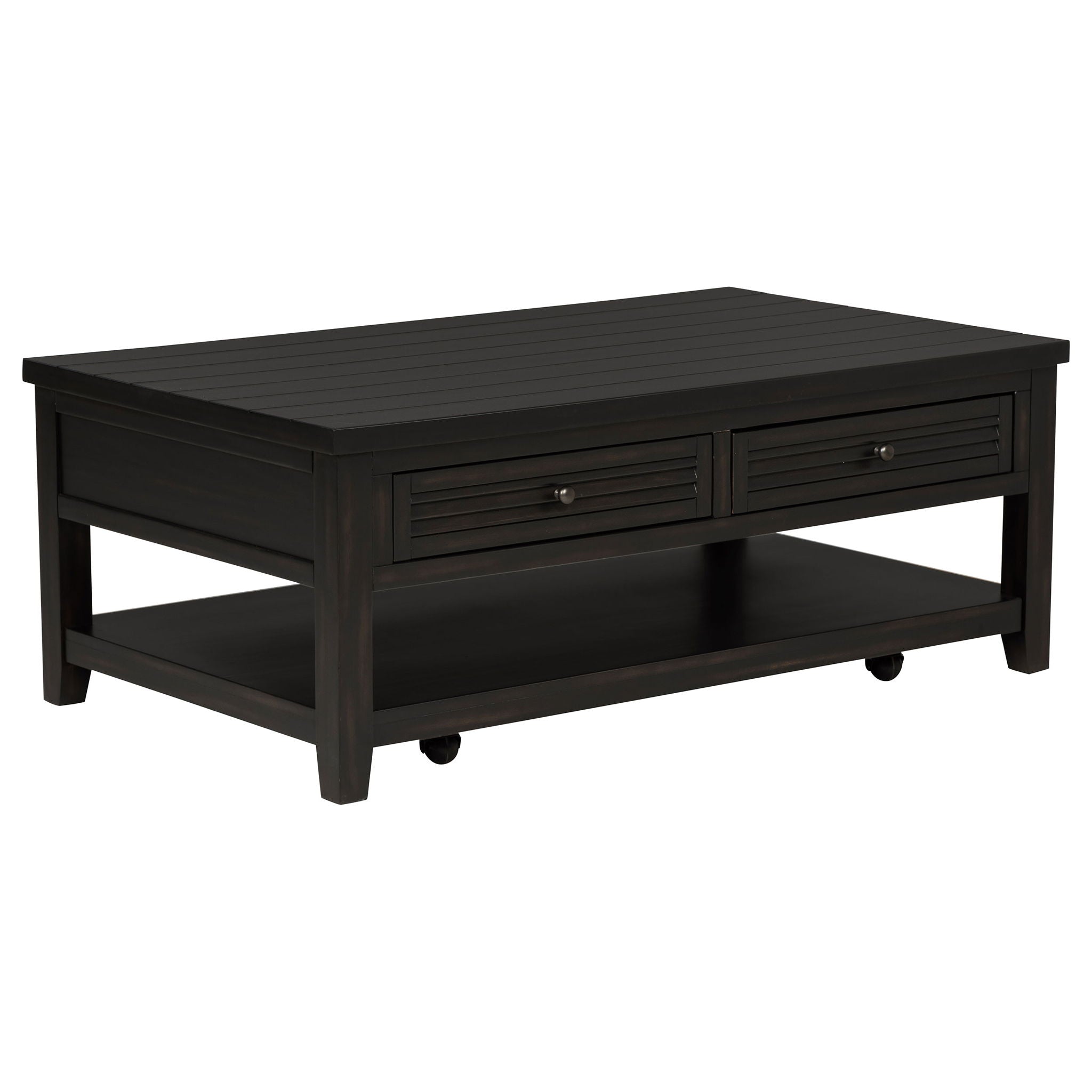 Sutter - 2 Piece Coffee And End Table Set - Dark Brown by HouseOfZazla