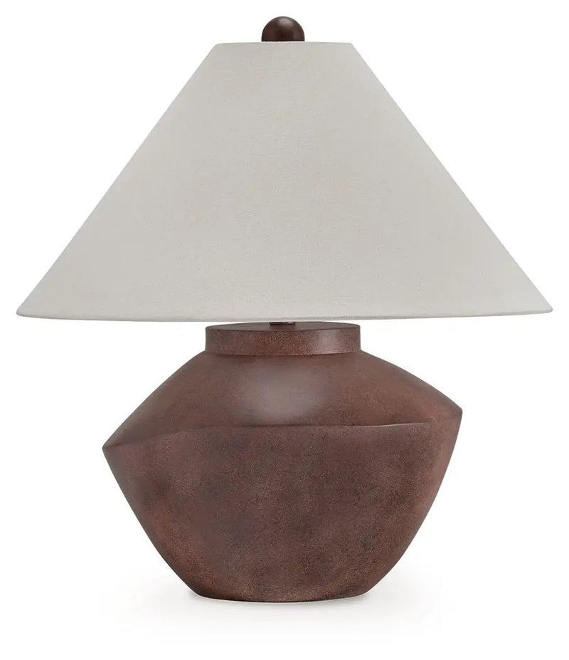Honsworth - Poly Table Lamp - Antique Brown by Unique Piece Furniture