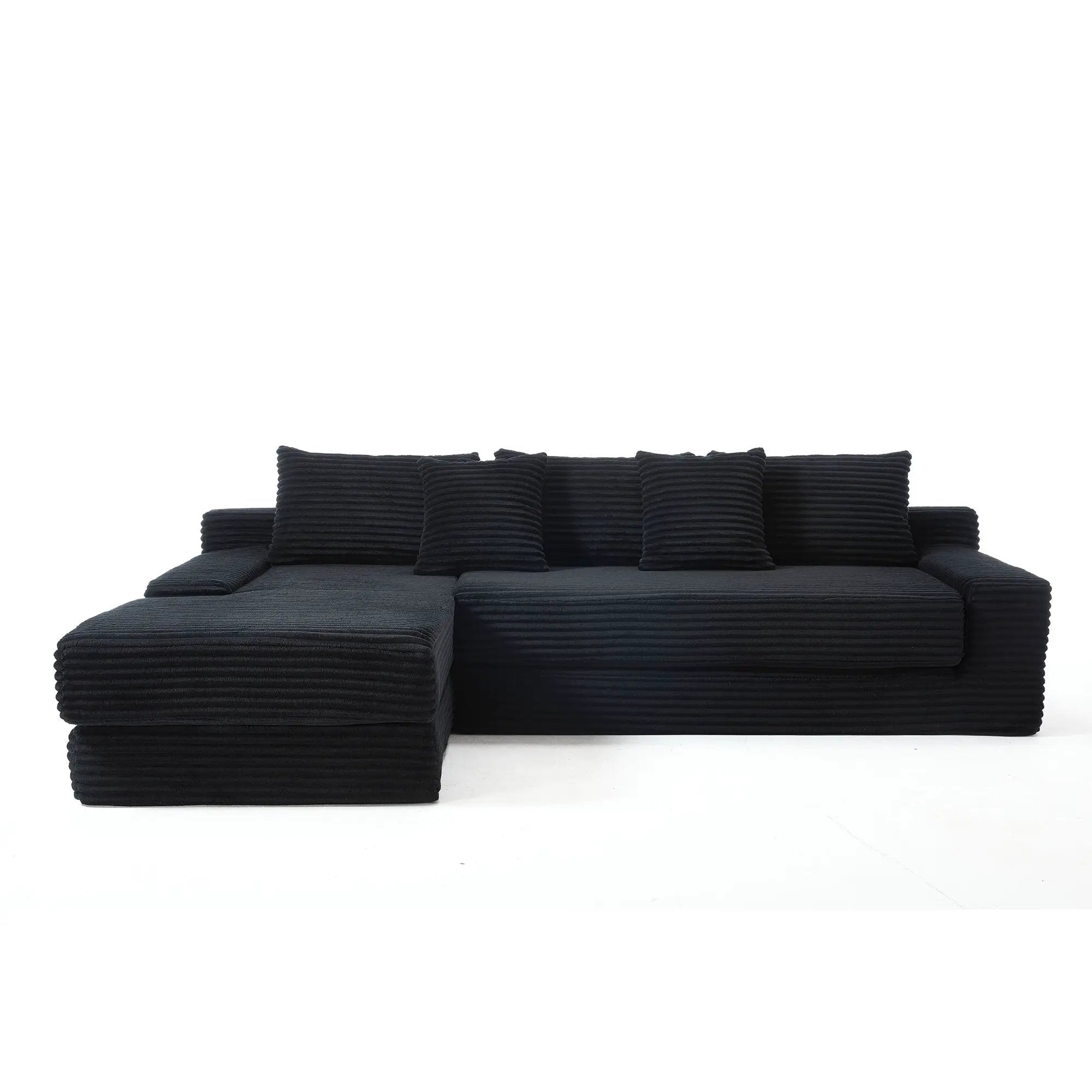 Modern L - Shaped Sectional Couch With Memory Foam by HouseOfZazla