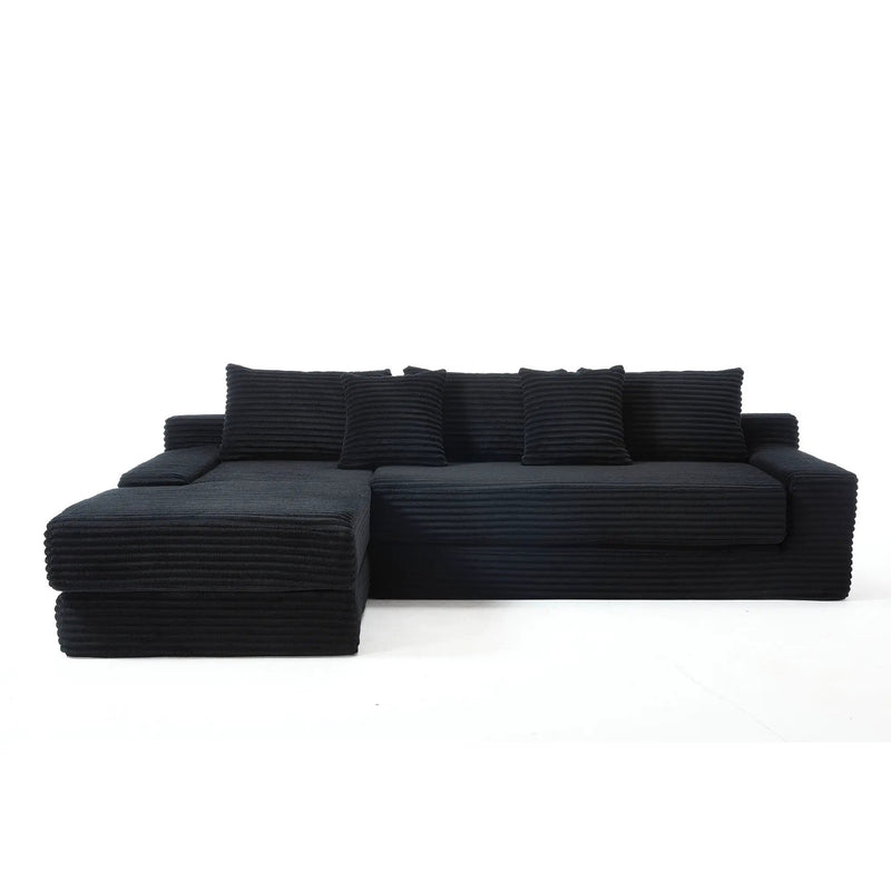 Modern L - Shaped Sectional Couch With Memory Foam by HouseOfZazla