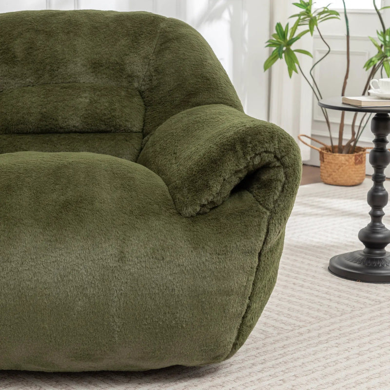 Comfy Faux Fur Bean Bag Chair by HouseOfZazla