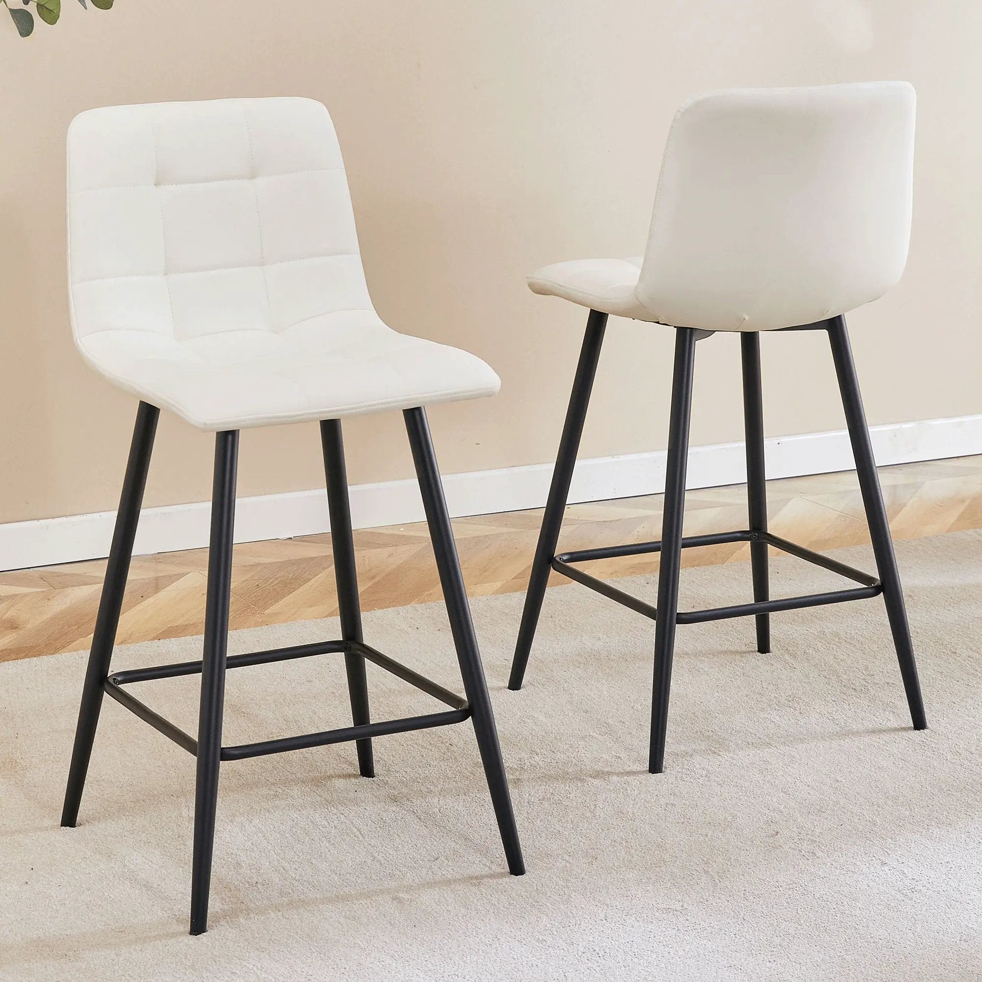 Bar Chair Set Comfortable With Metal Legs And Ergonomic Design by Unique Piece Furniture