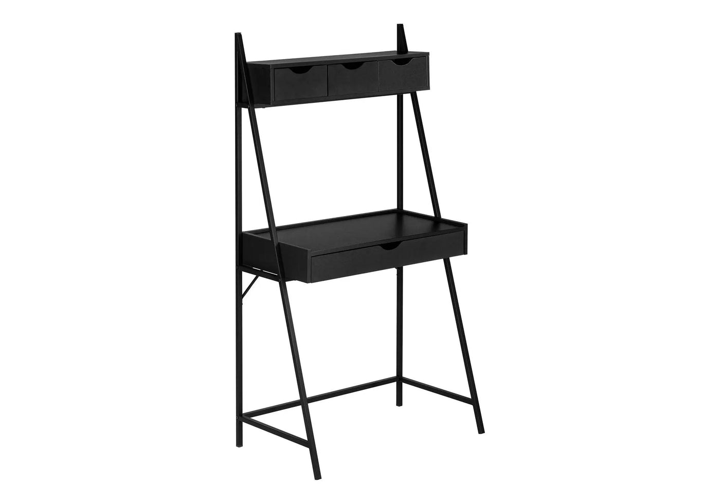 Contemporary Computer Desk for Home Office with Storage Drawers by HouseOfZazla