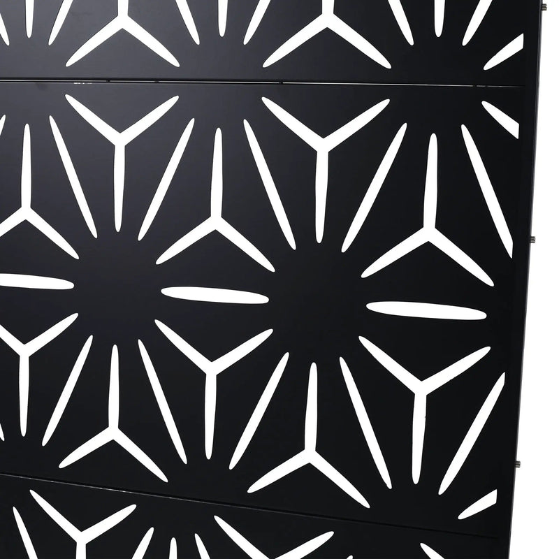 Outdoor & Indoor Metal Privacy Screen, Freestanding Decorative Panels by Unique Piece Furniture