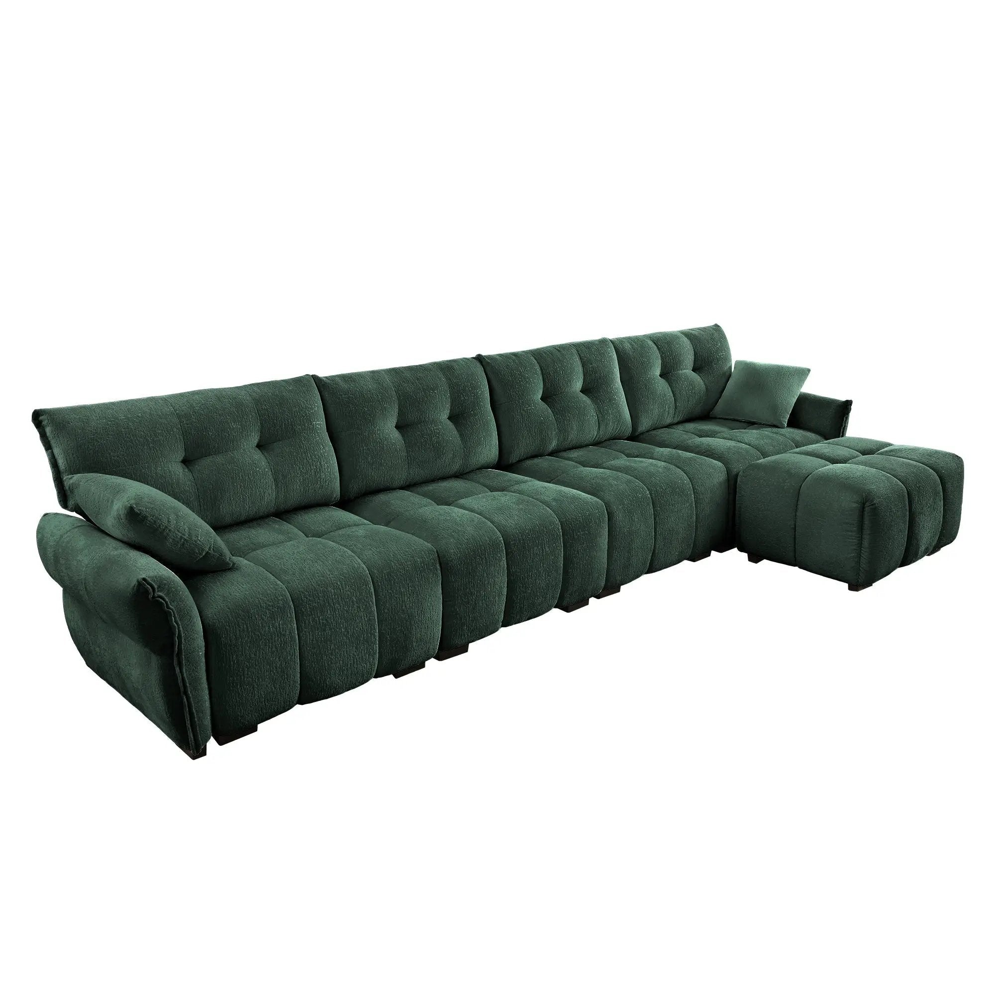 Modular 4-Seater Sofa With Ottoman by HouseOfZazla