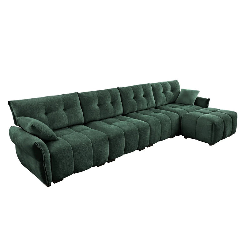 Modular 4-Seater Sofa With Ottoman by HouseOfZazla