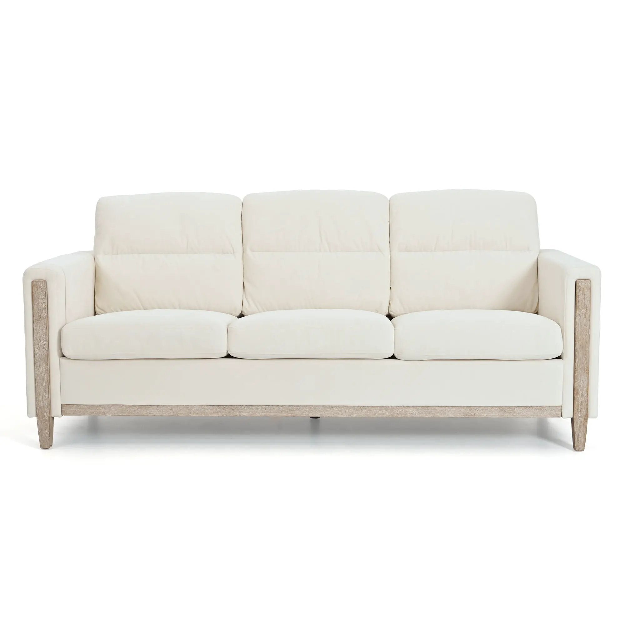 Comfortable Solid Wood Three-Seater Sofa by HouseOfZazla