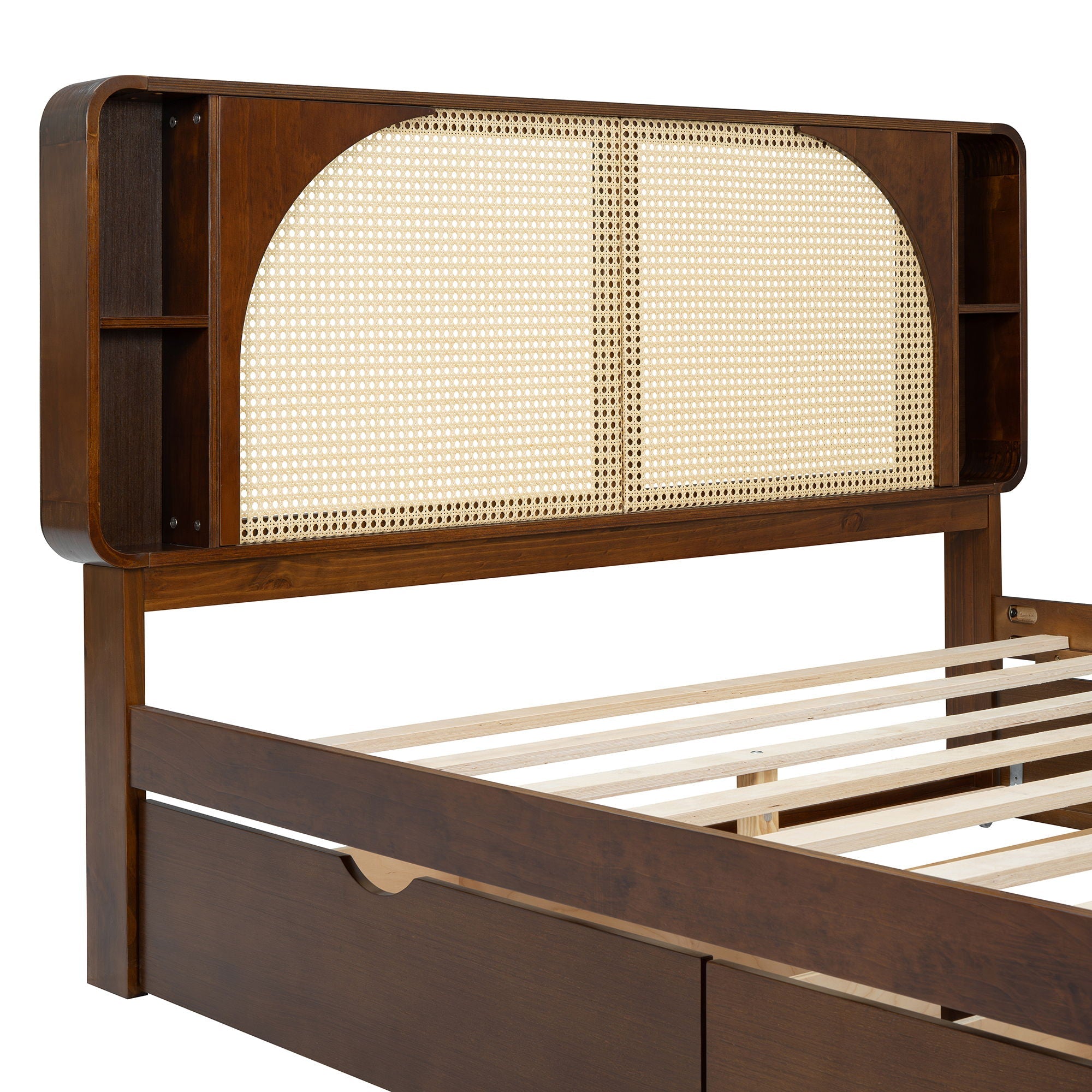 Headboard Bed With 2 Drawers And Trundle by HouseOfZazla