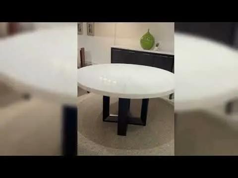 Clayten - Dining Table With Marble Top - White Natural Marble Top & Espresso by Unique Piece Furniture