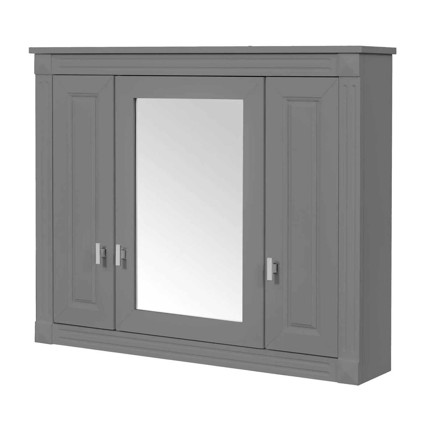 Wall Mounted Bathroom Cabinet With Mirror And 5 Shelves, Rectangular Design by Unique Piece Furniture