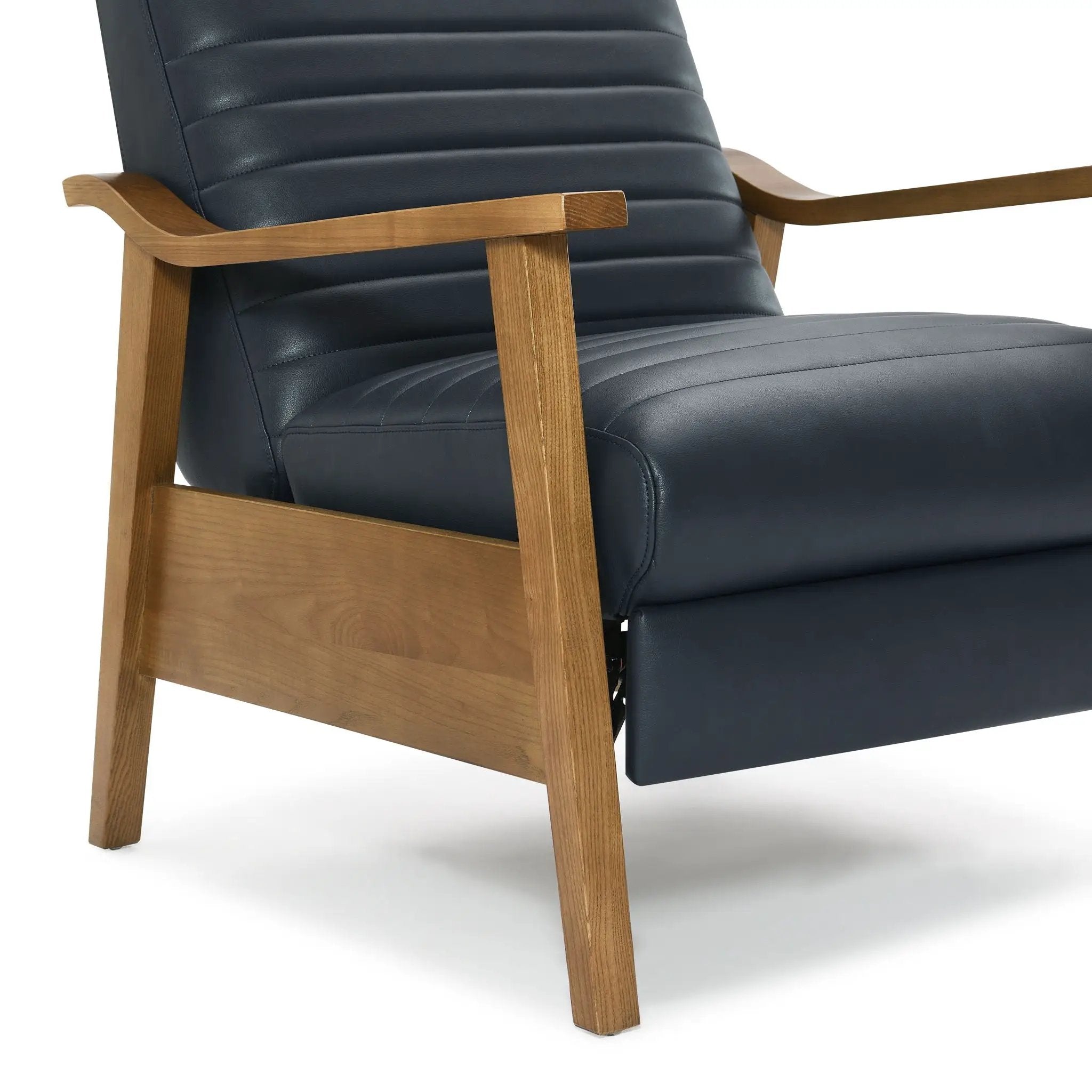 Asher - Modern Push Back Recliner With Wood Arms by Unique Piece Furniture