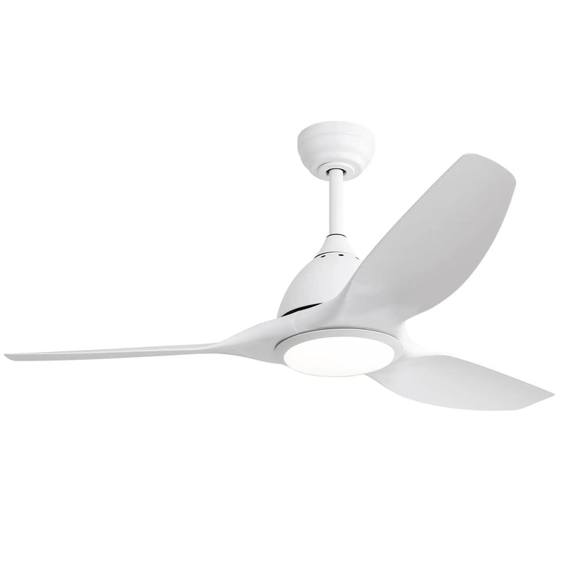 Modern Ceiling Fan With 22W Led Light, 3 ABS Fan Blades Dc Motor Ceiling Fan For Bedroom Living Room by Unique Piece Furniture