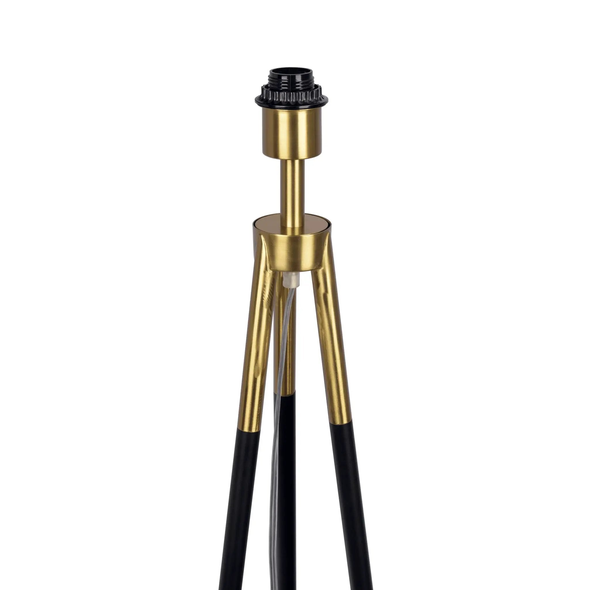 Sway - Floor Lamp With On / Off Switch Triple Legs Shade - Black / Gold / White by Unique Piece Furniture
