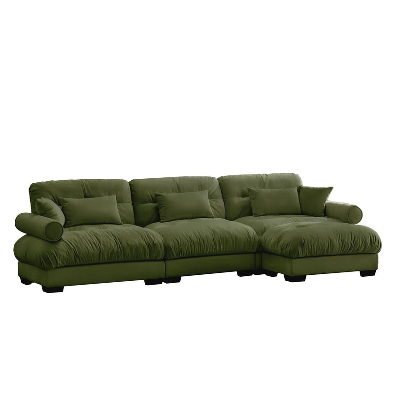 Super Comfort Oversized Modular Sectional Sofa With Movable Ottoman by Unique Piece Furniture