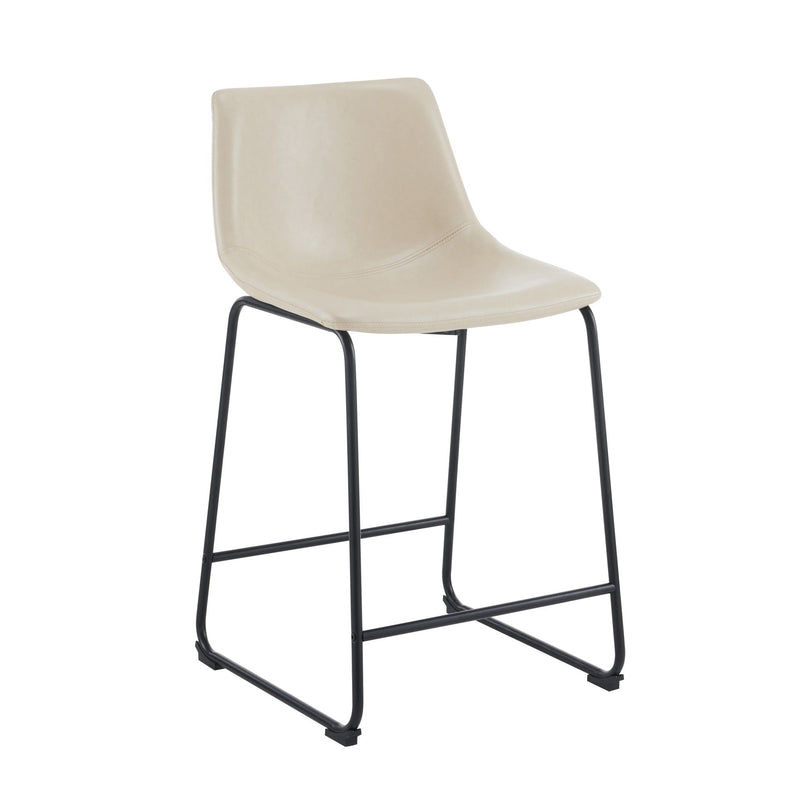 Vintage Style Armless Industrial Counter Stool Set of 2 by HouseOfZazla