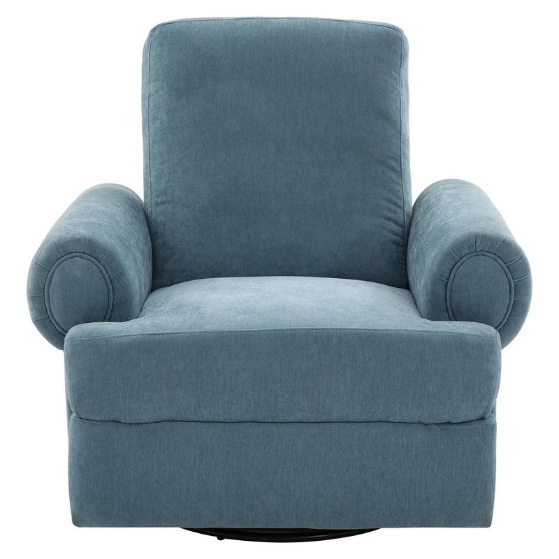 Manual Swivel Recliner Rocker Chair With Adjustable Backrest by Unique Piece Furniture