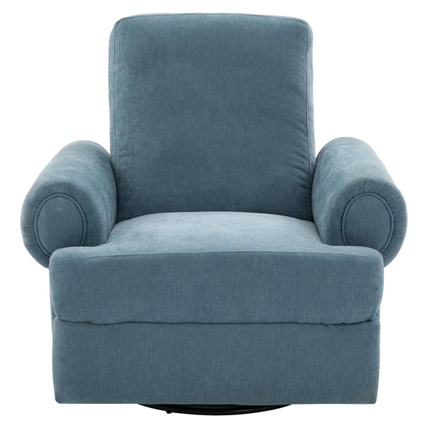 Manual Swivel Recliner Rocker Chair With Adjustable Backrest