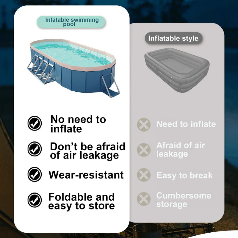 1.8m PVC Folding Pool by HouseOfZazla