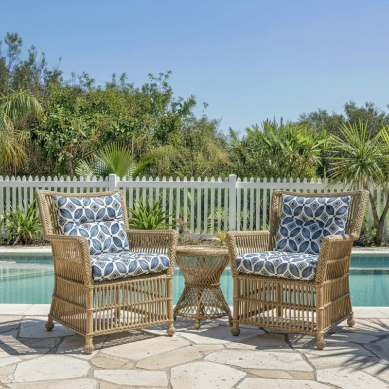 Outdoor Chair Cushions Set of 2, 19 x 19 x 4 Inch by HouseOfZazla
