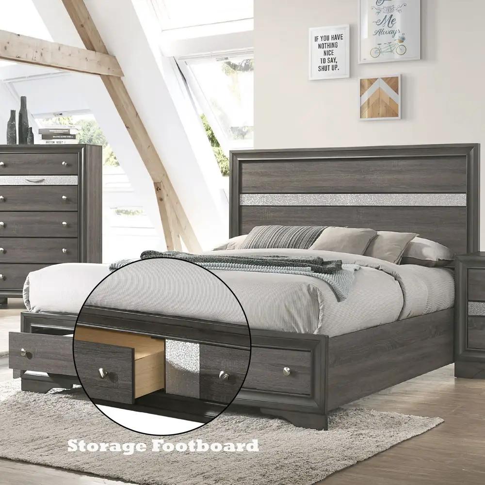 Naima - Bed w/Storage by Unique Piece Furniture