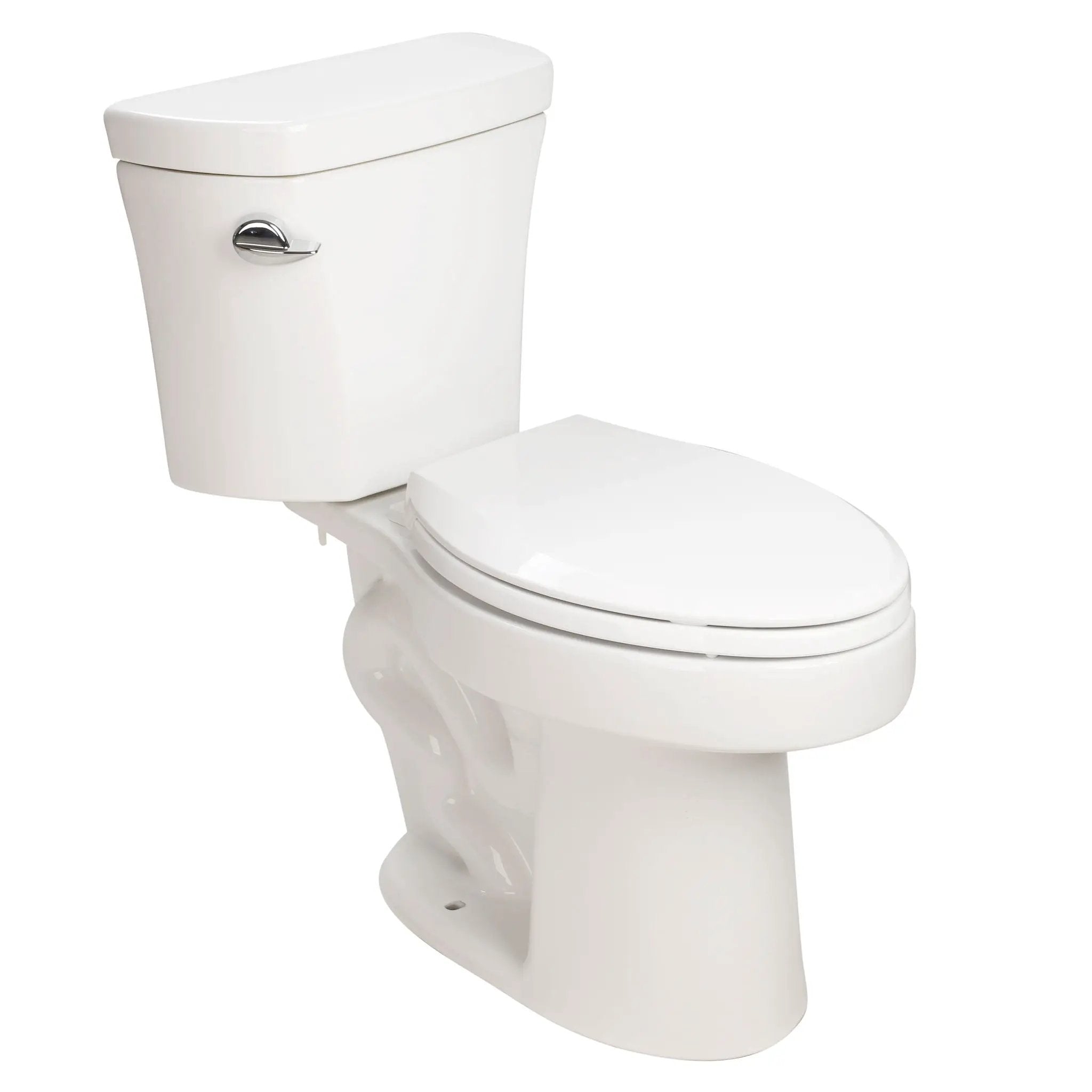 Gloss 2 Piece Toilet With 1.28 Gpf Tornado Flush, Rimless Bowl, Soft Closing Seat - Gloss White by HouseOfZazla