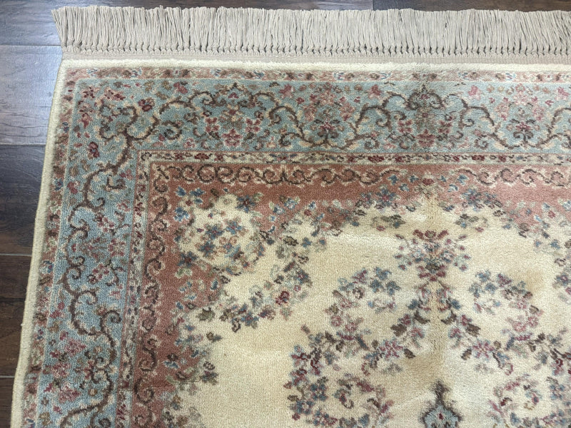 Karastan Rug 4x6, Pastel Ivory Kirman Rug #784, Wool Karastan Carpet, Original 700 Series, Vintage Karastan Area Rug, Discontinued by Jewel Rugs