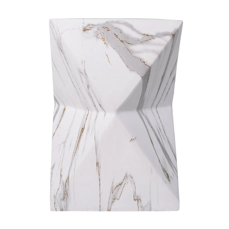 Modern Geometric MGO Side Table - Hourglass Accent Table by HouseOfZazla