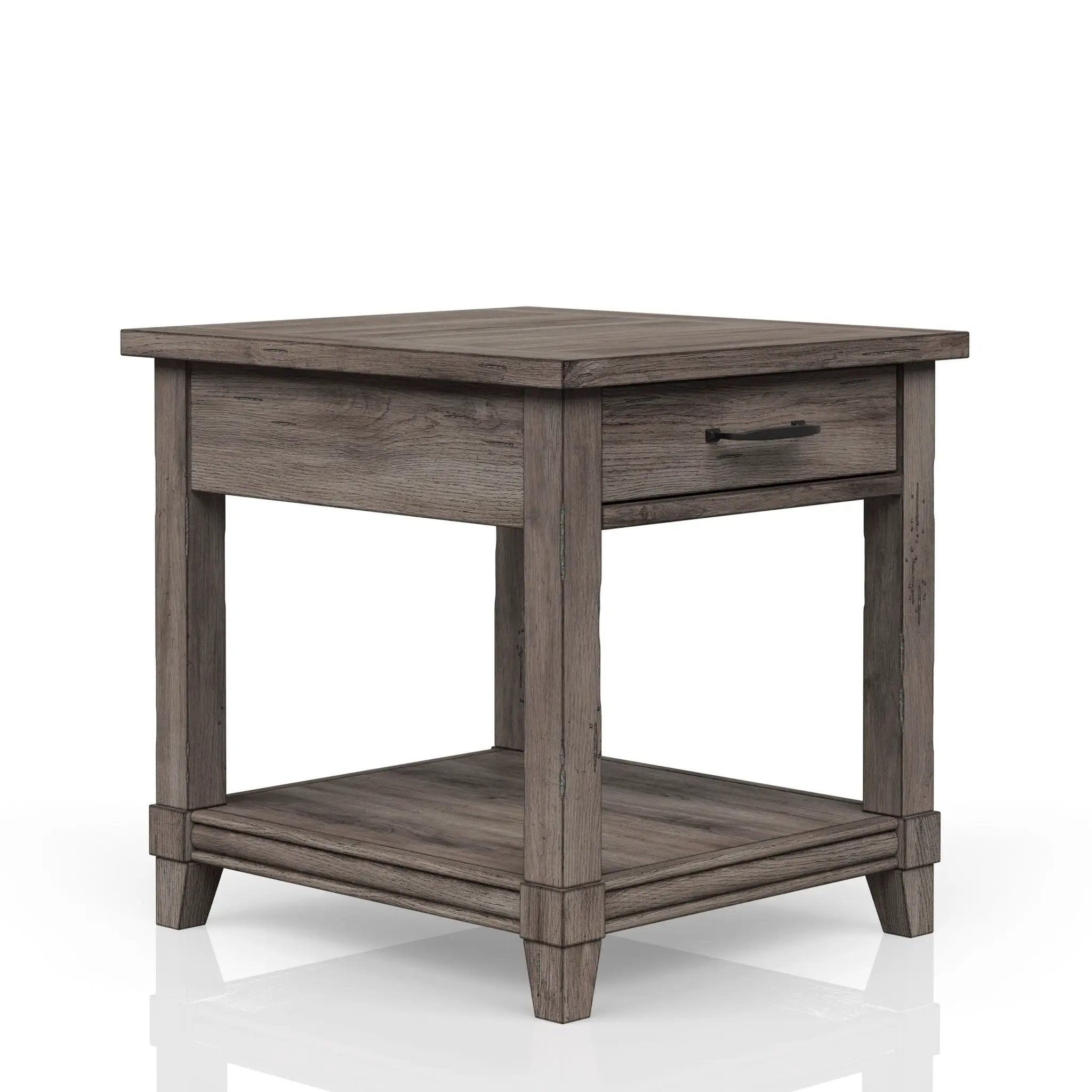 End Table With Storage Drawer Usn - Gray by Unique Piece Furniture