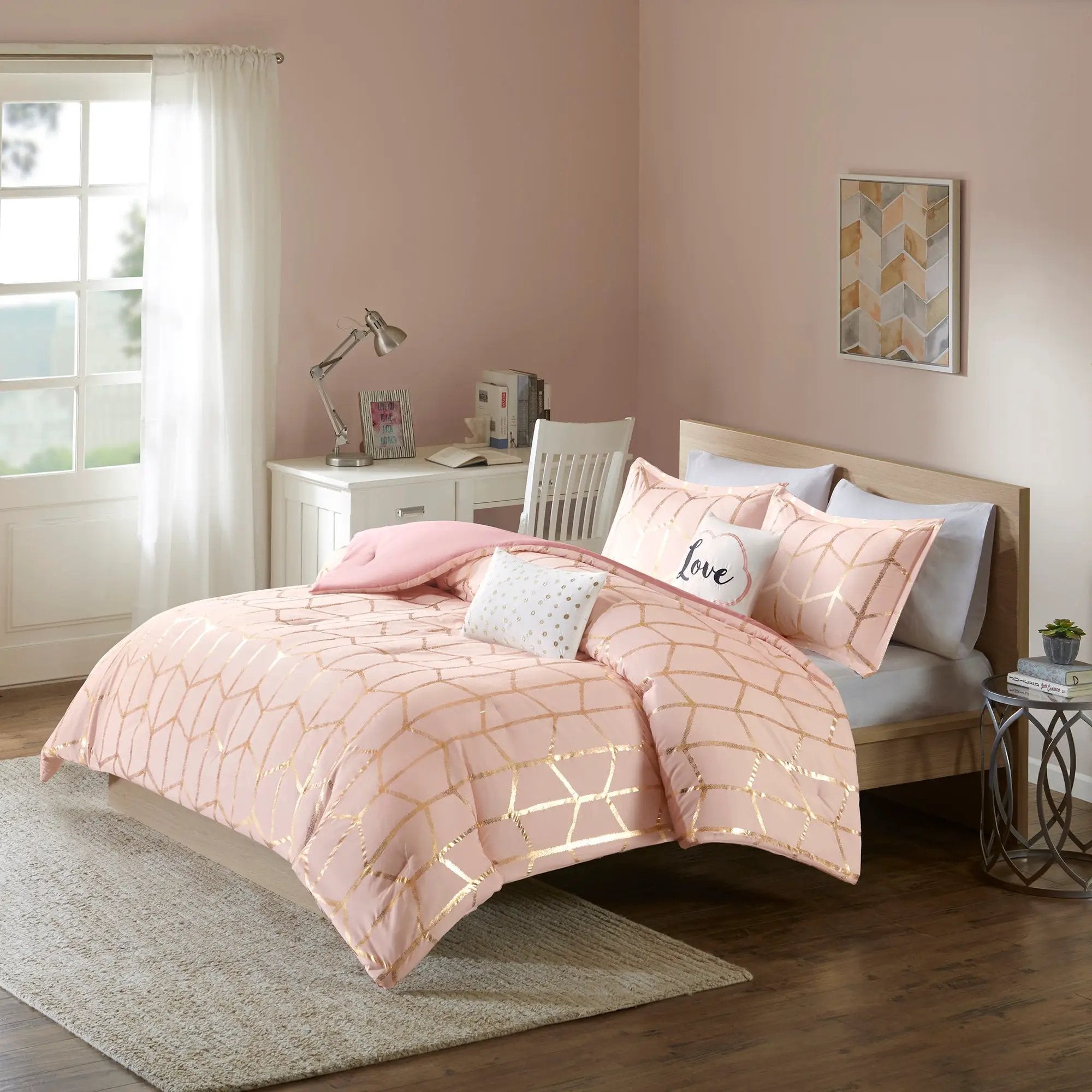 5-Piece King/Cal King 100% Polyester Brushed Printed Comforter Set by HouseOfZazla