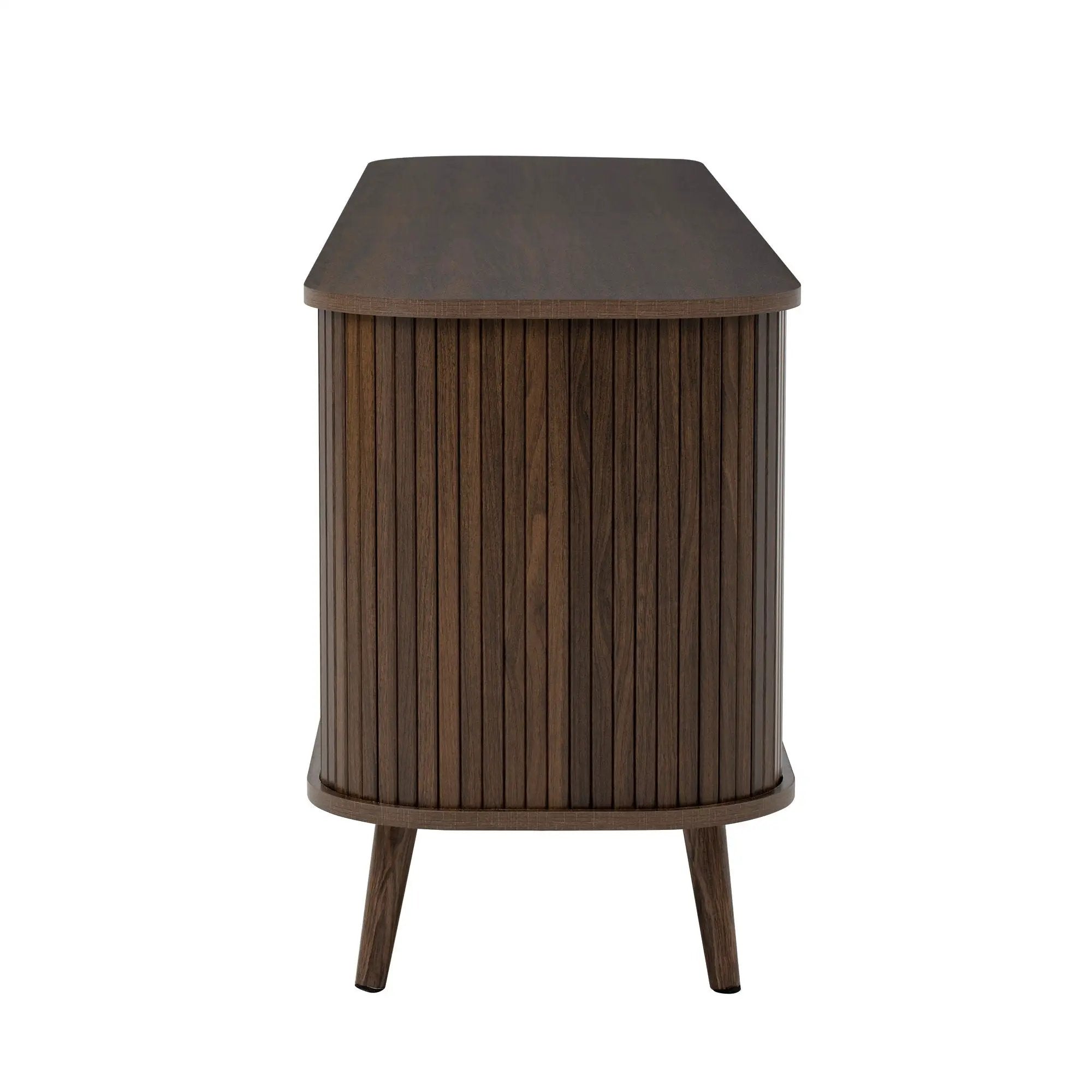 70" TV Stand, Media Center With Ample Storage - Dark Brown
